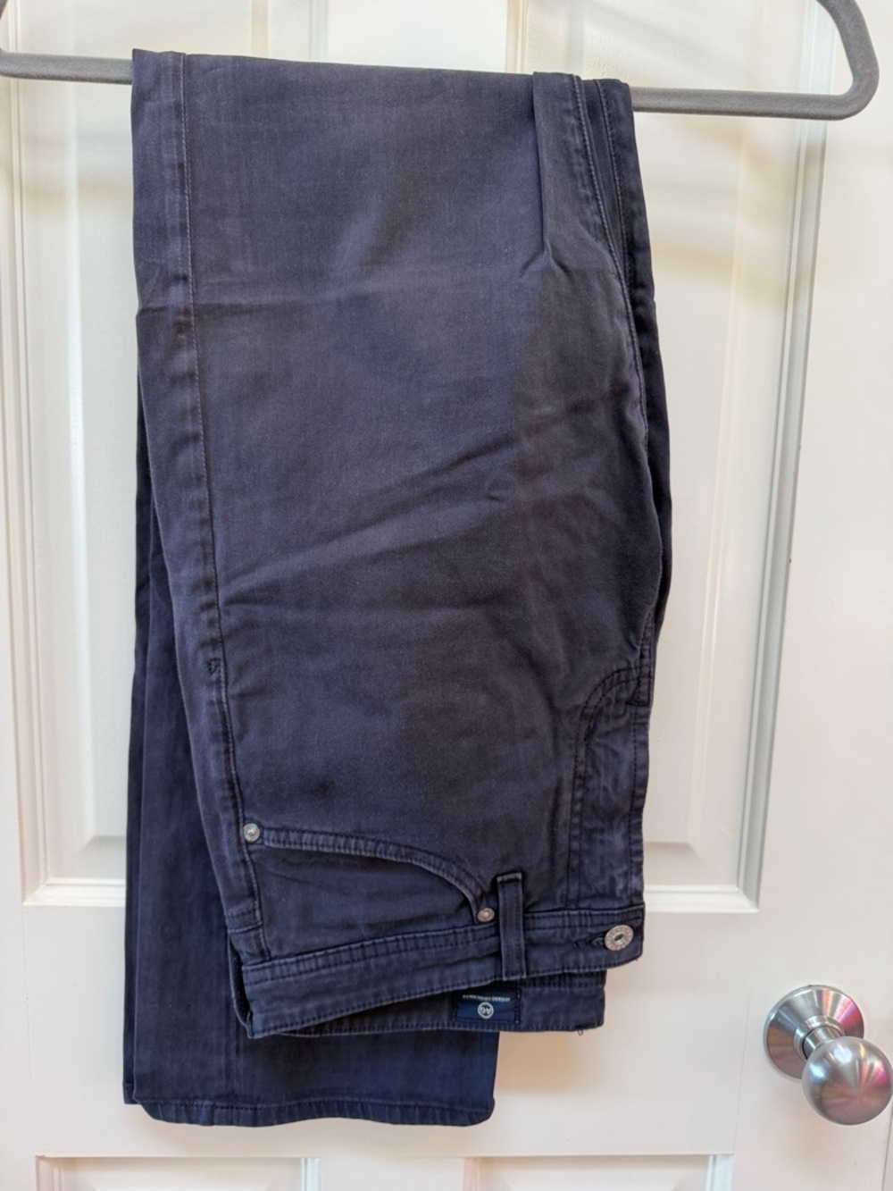 Ag Adriano Goldschmied Slim Straight Jeans in Dark Navy